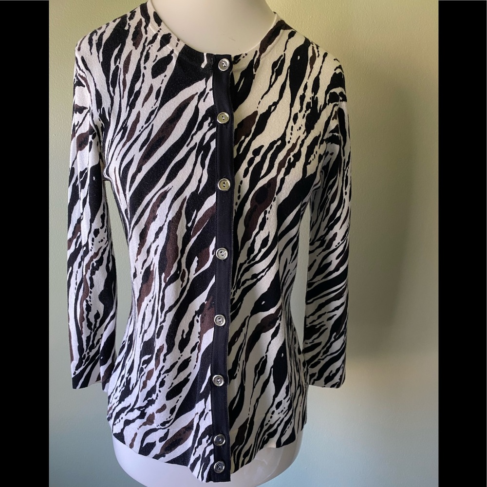 Charter Club (Macy’s) Petite Print Cardigan